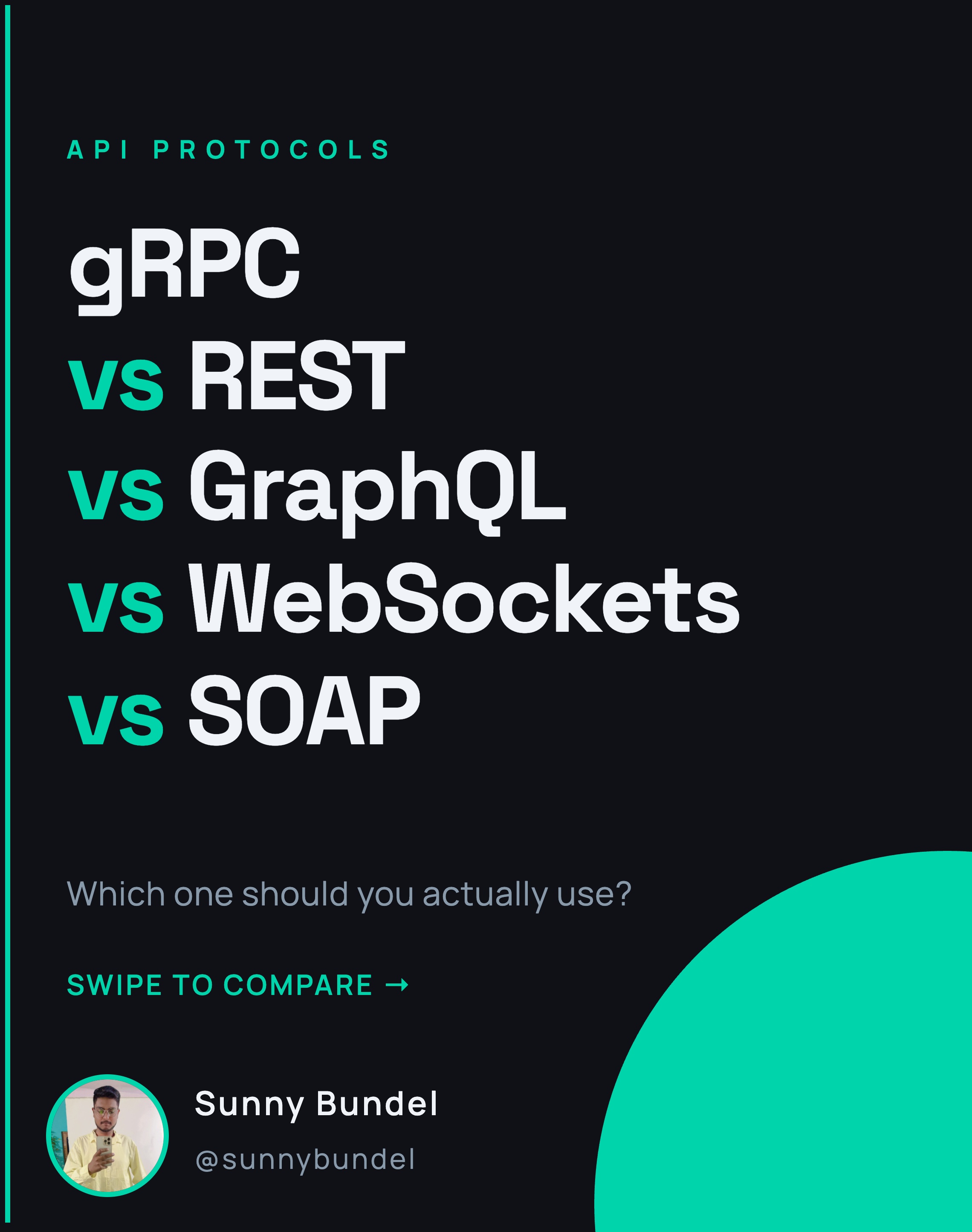 gRPC vs REST vs GraphQL vs WebSockets vs SOAP