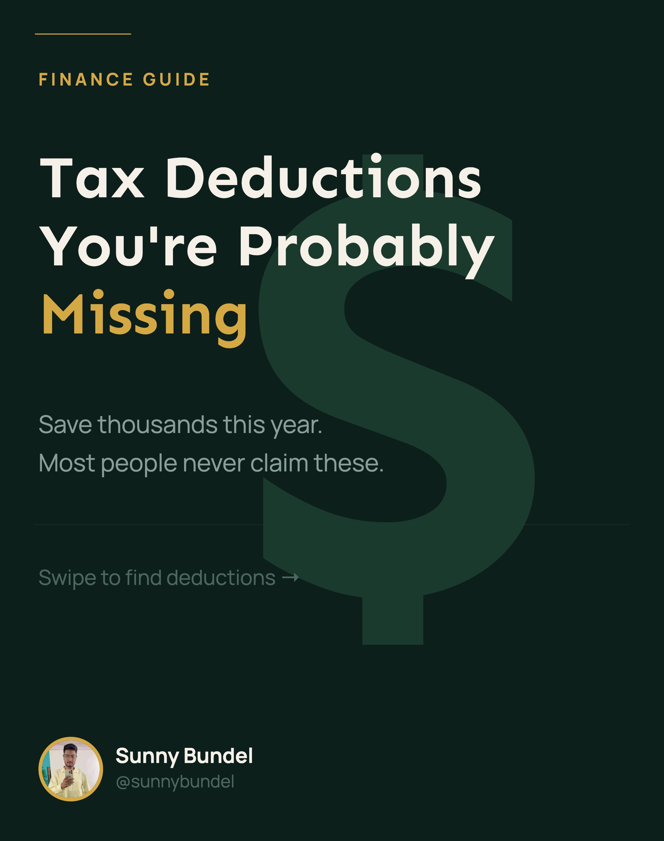 Tax Deductions You're Probably Missing